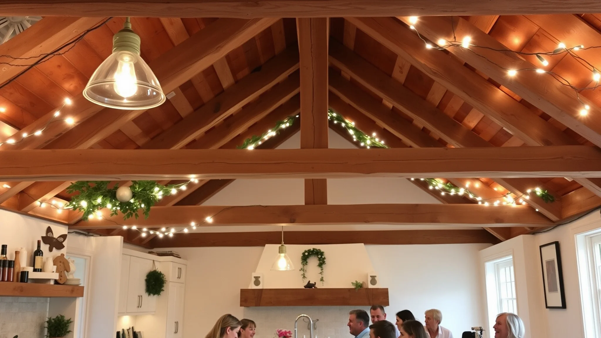 3. Rustic Wooden Beams