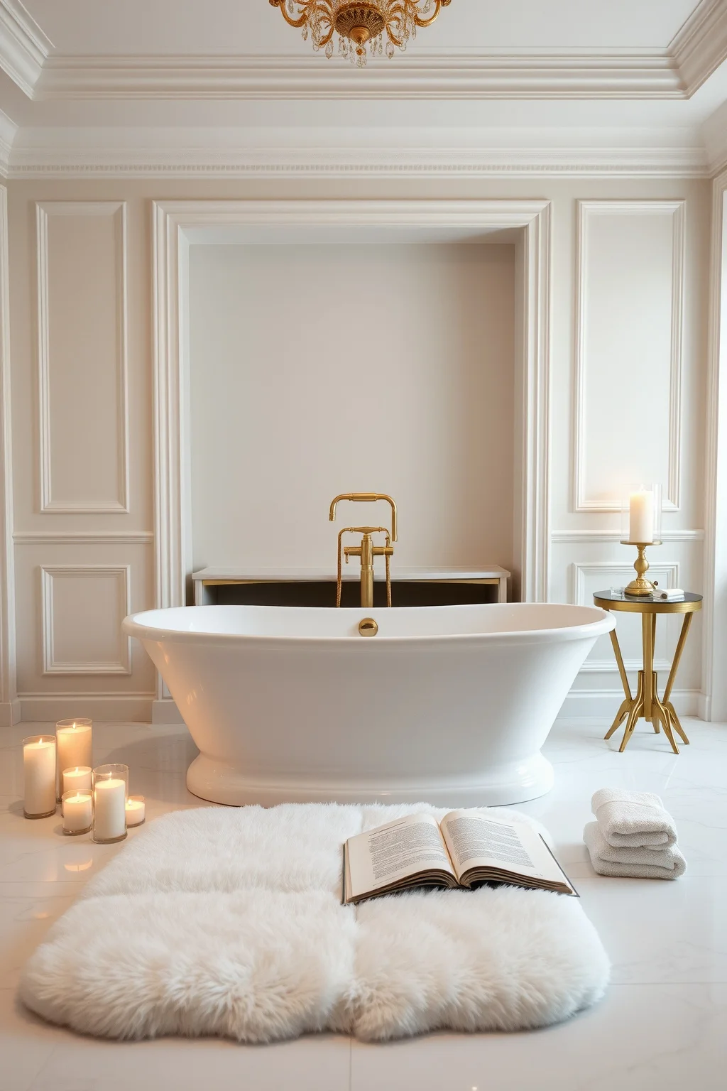1. Elegant Freestanding Bathtub