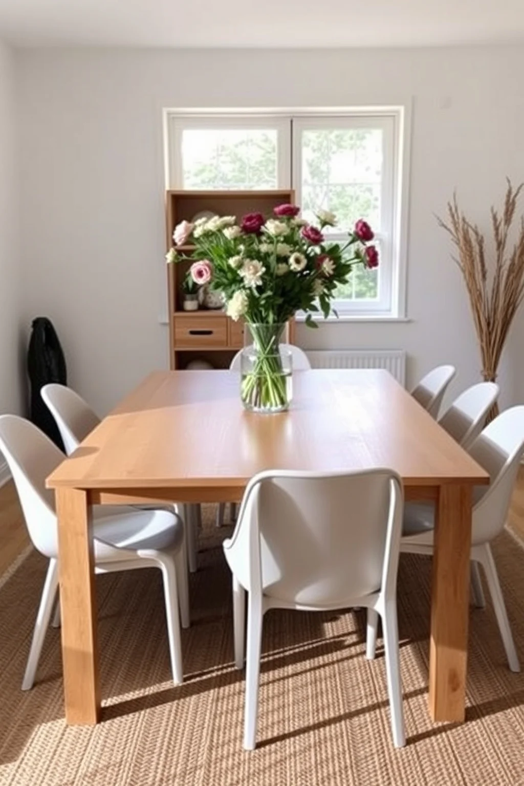 1. Light Wood Dining Table