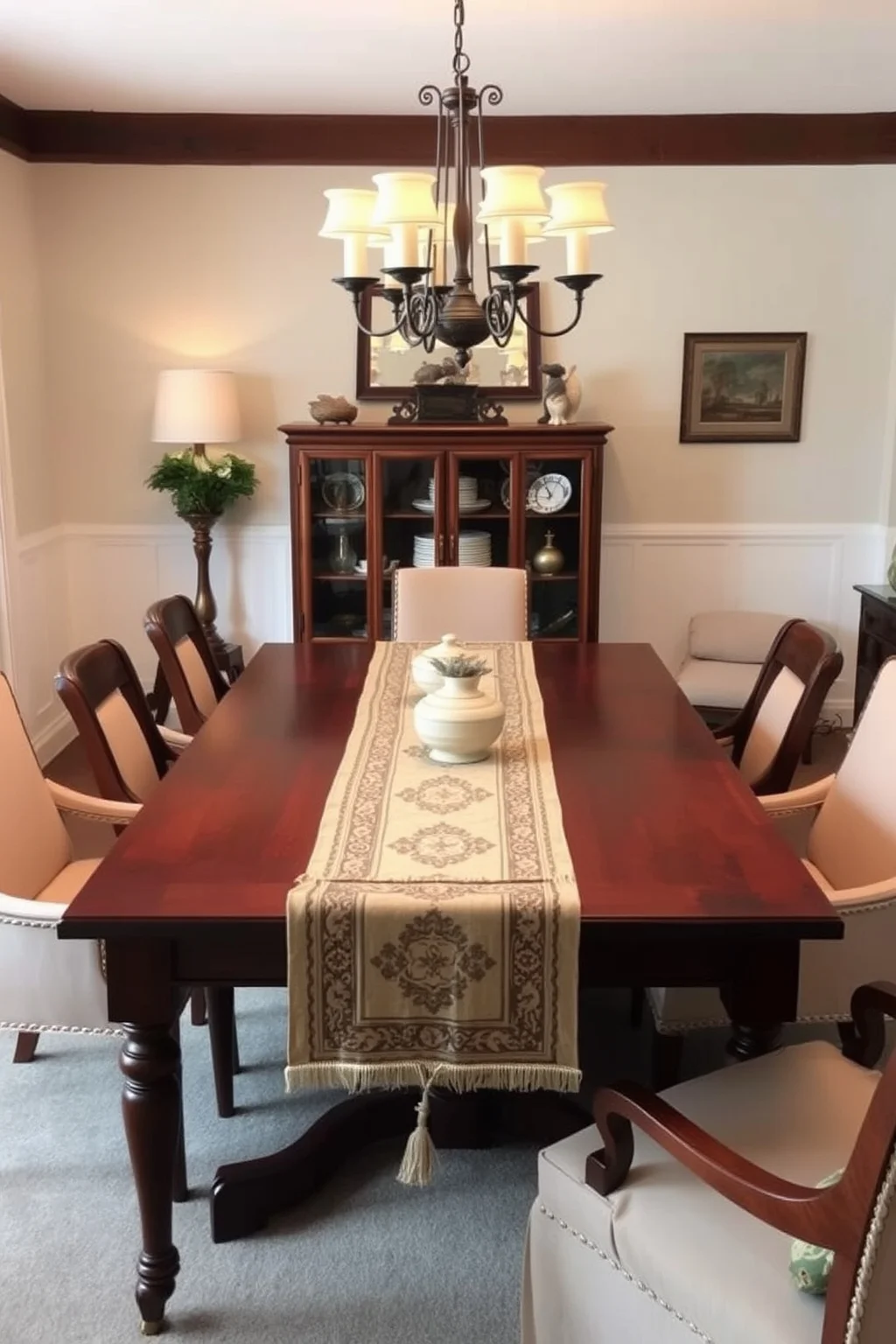 1. Traditional Wooden Dining Table