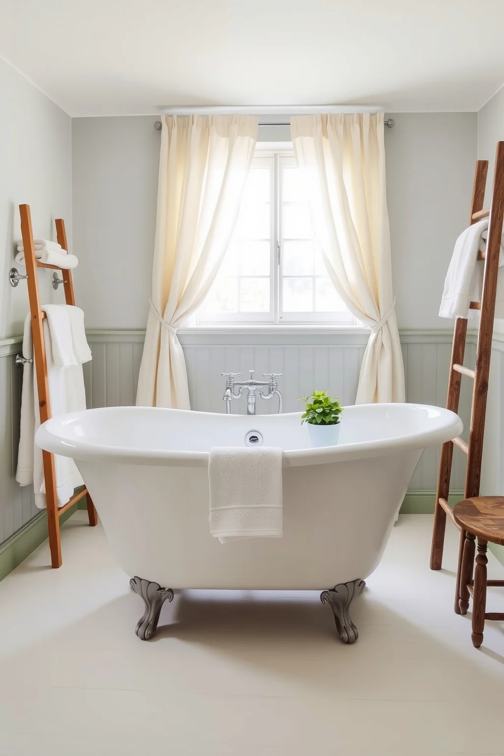 1. Vintage-Style Clawfoot Tub