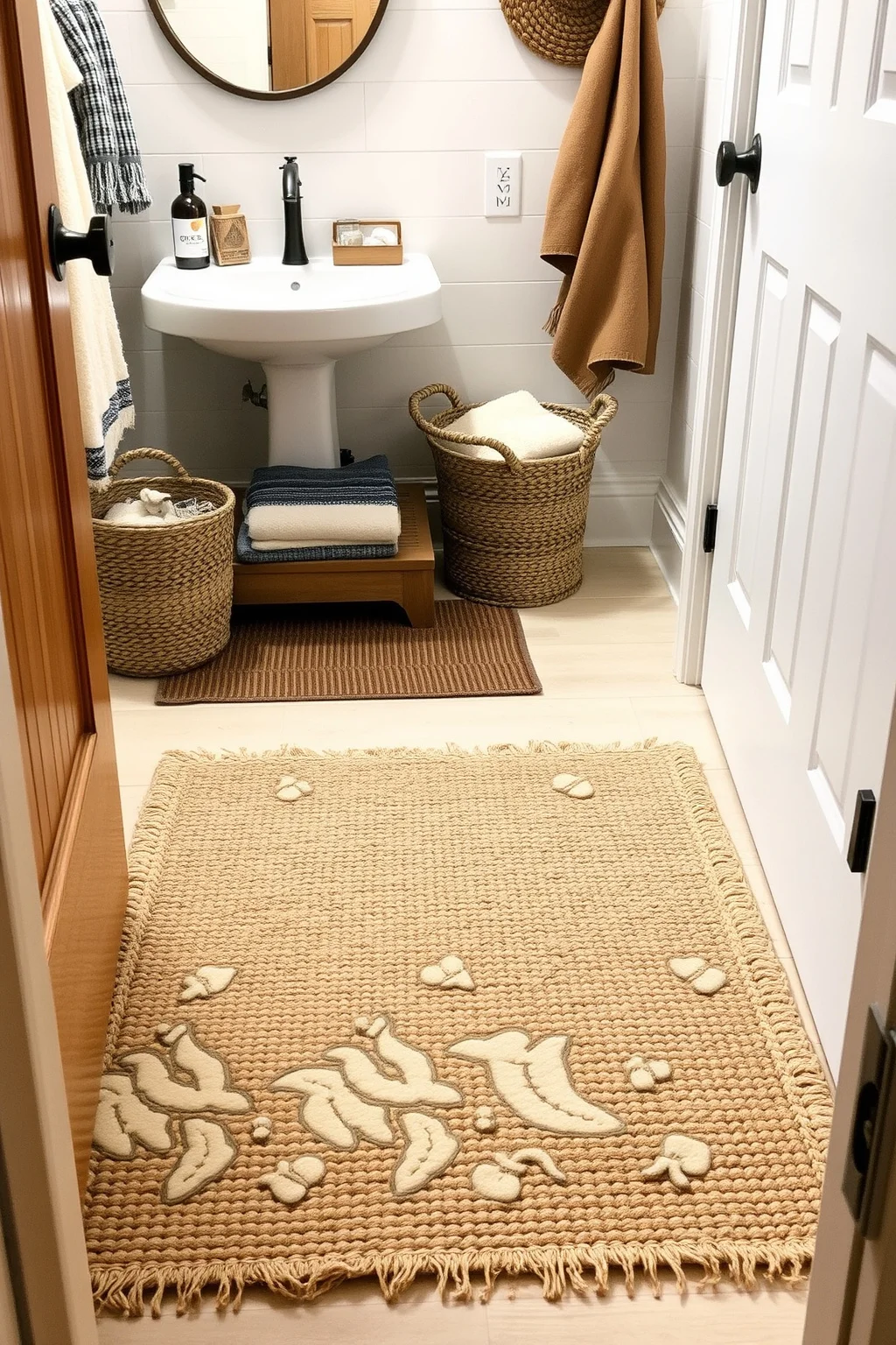 10. Layered Rugs