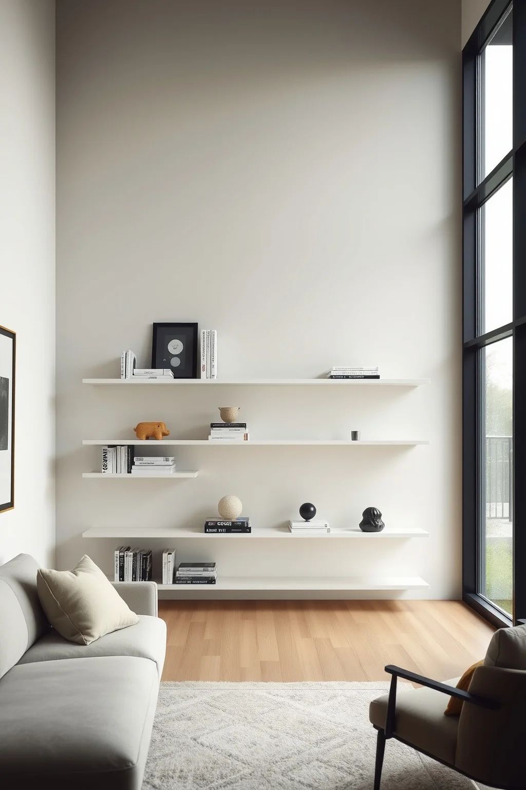 10. Minimalist Shelving