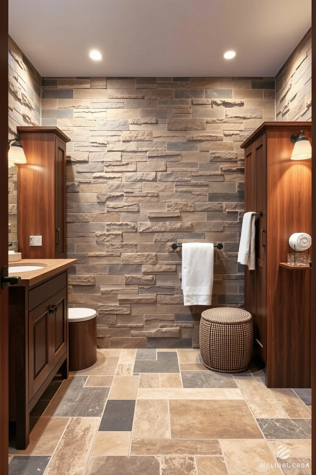 10. Rustic Stone Tiles