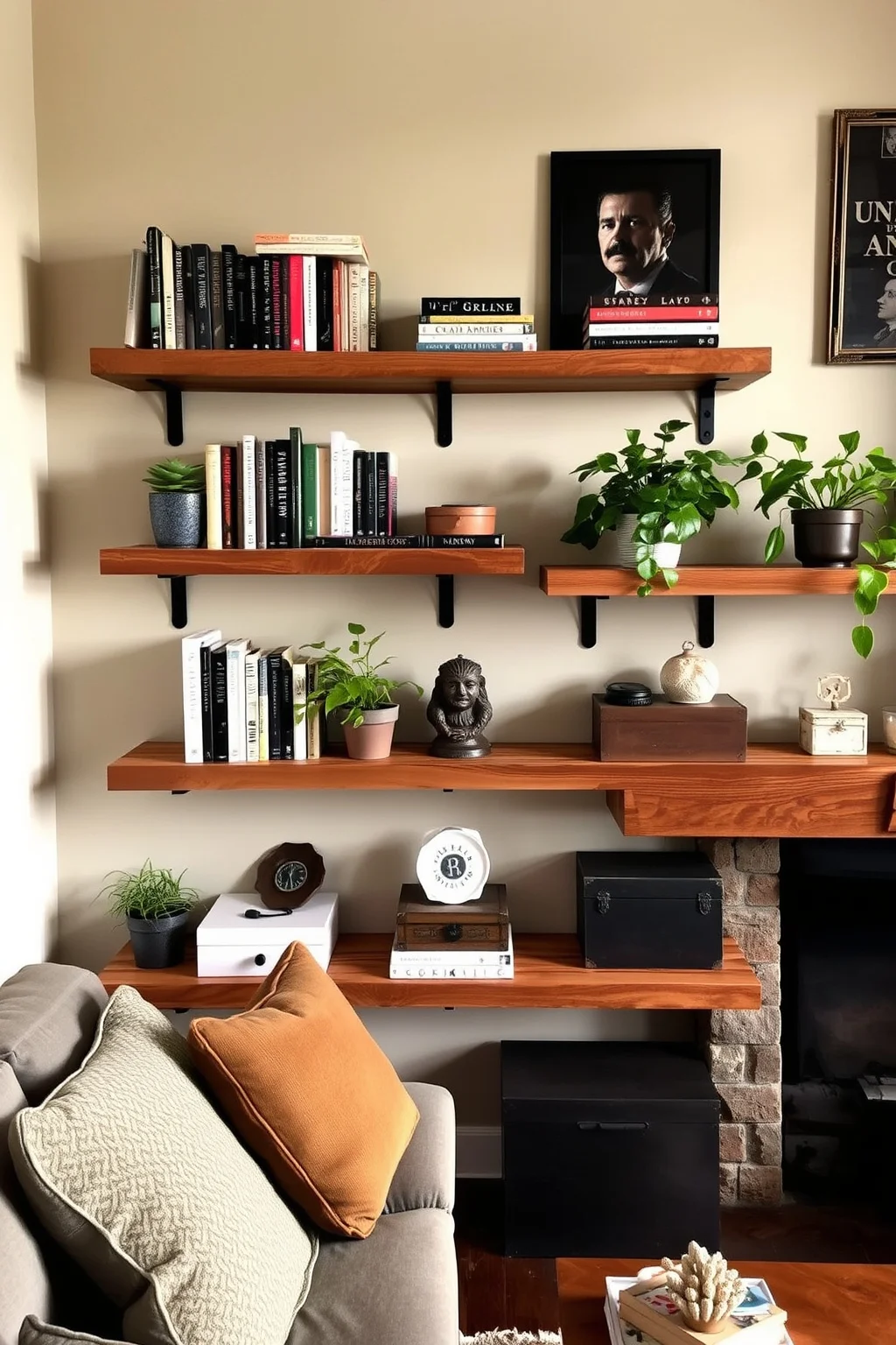 10. Unique Shelving Solutions