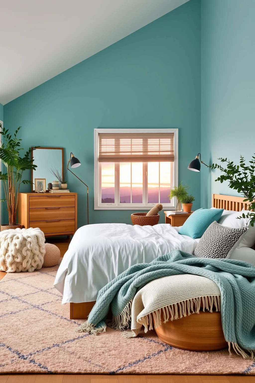 11. Tranquil Teal and White