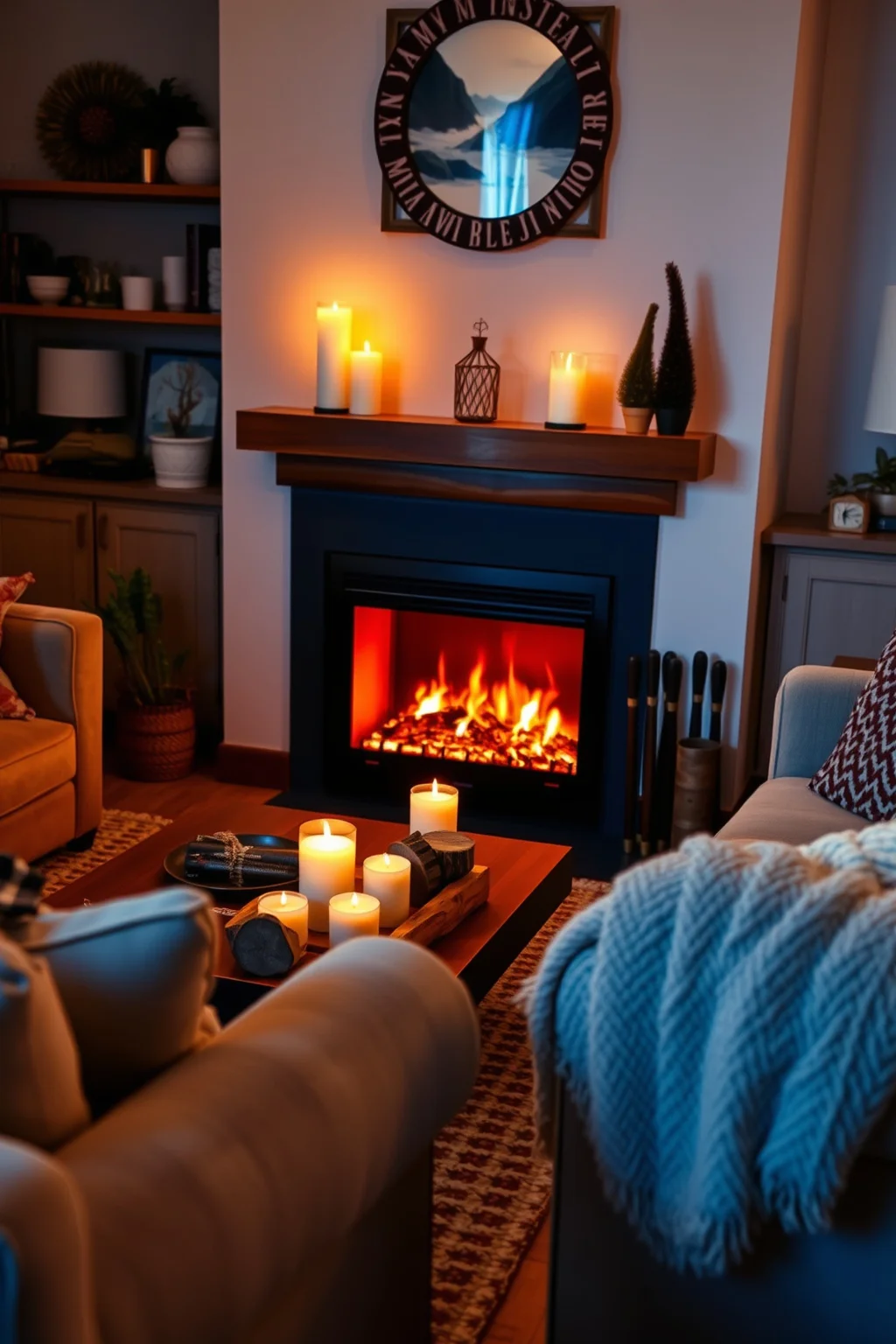 12. Cozy Fireplace Feature