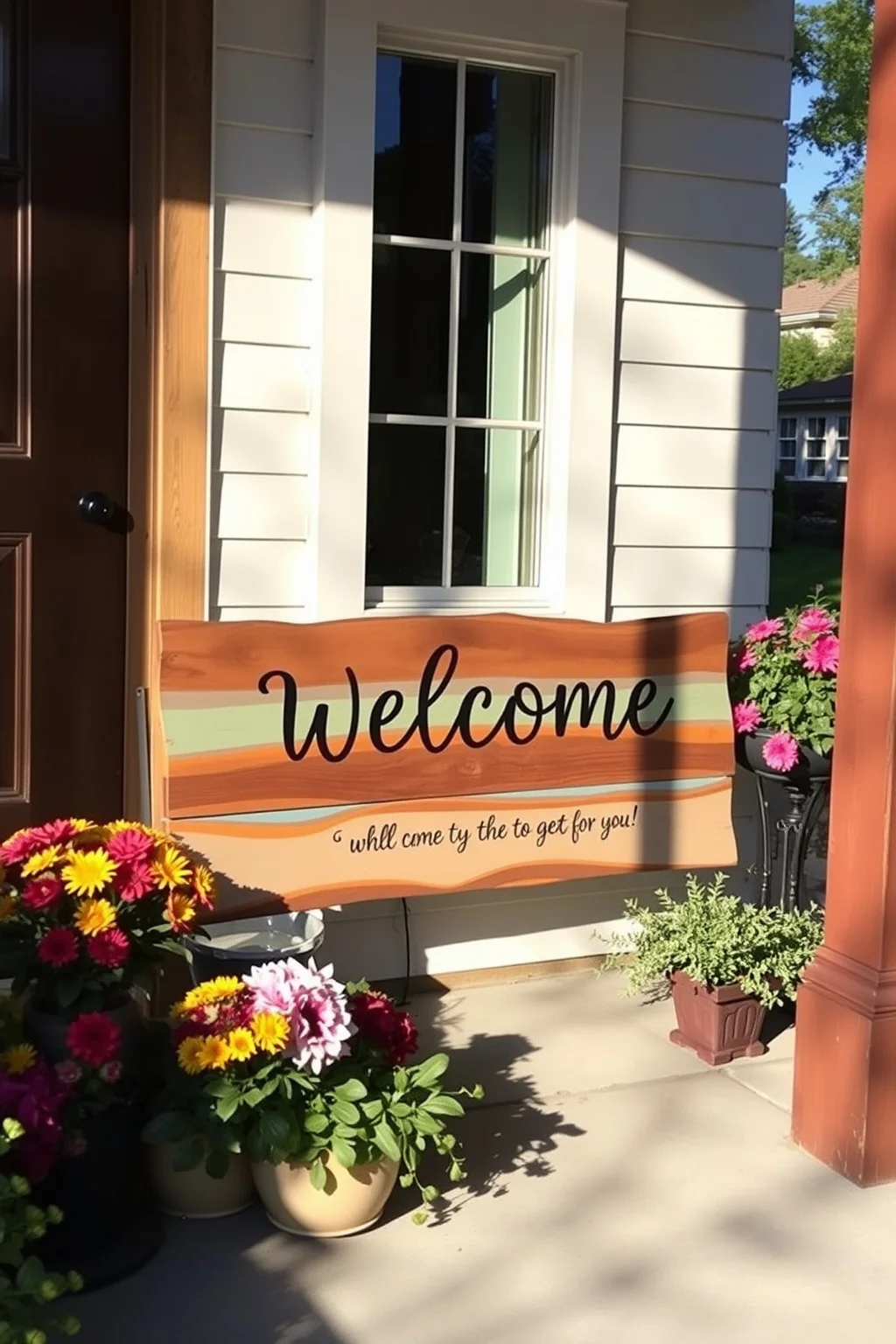 12. Personalized Welcome Sign