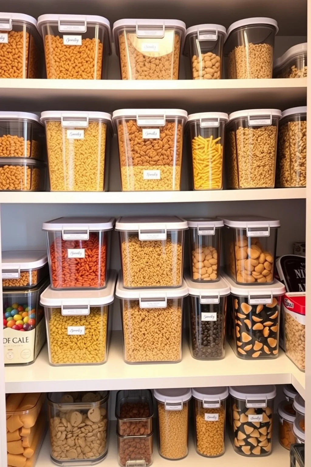 13. Clear Containers for Easy Visibility