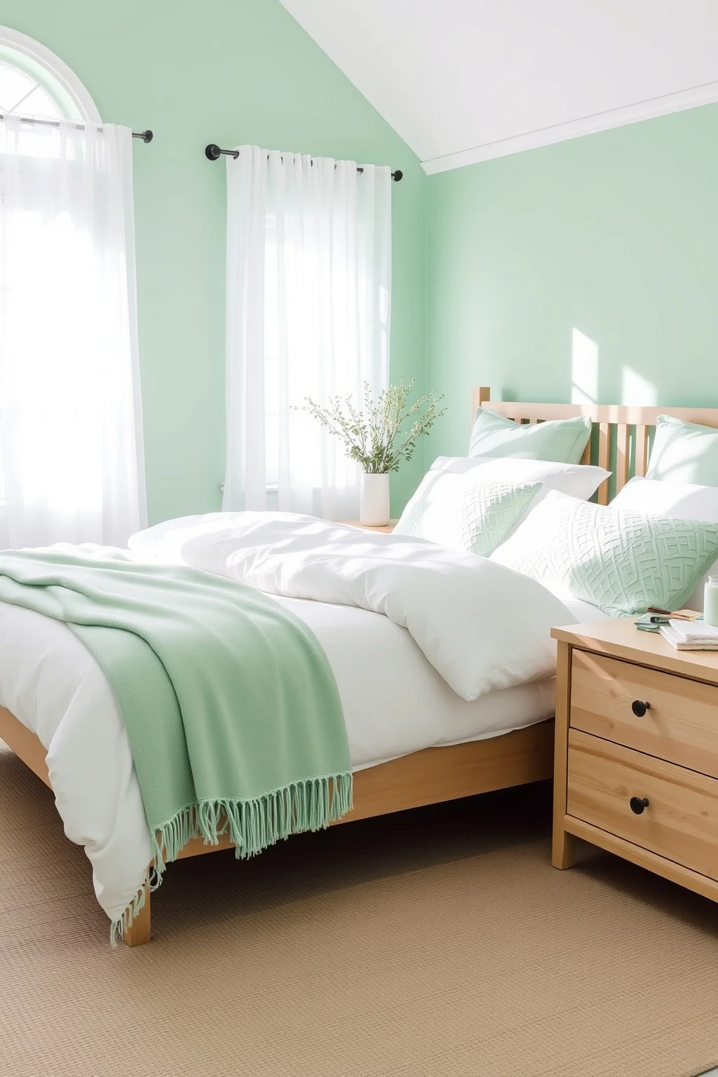 13. Cool Mint and White
