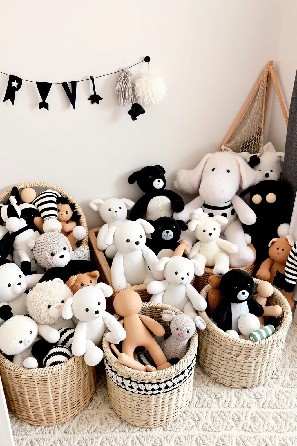 13. Playful Monochrome Toys