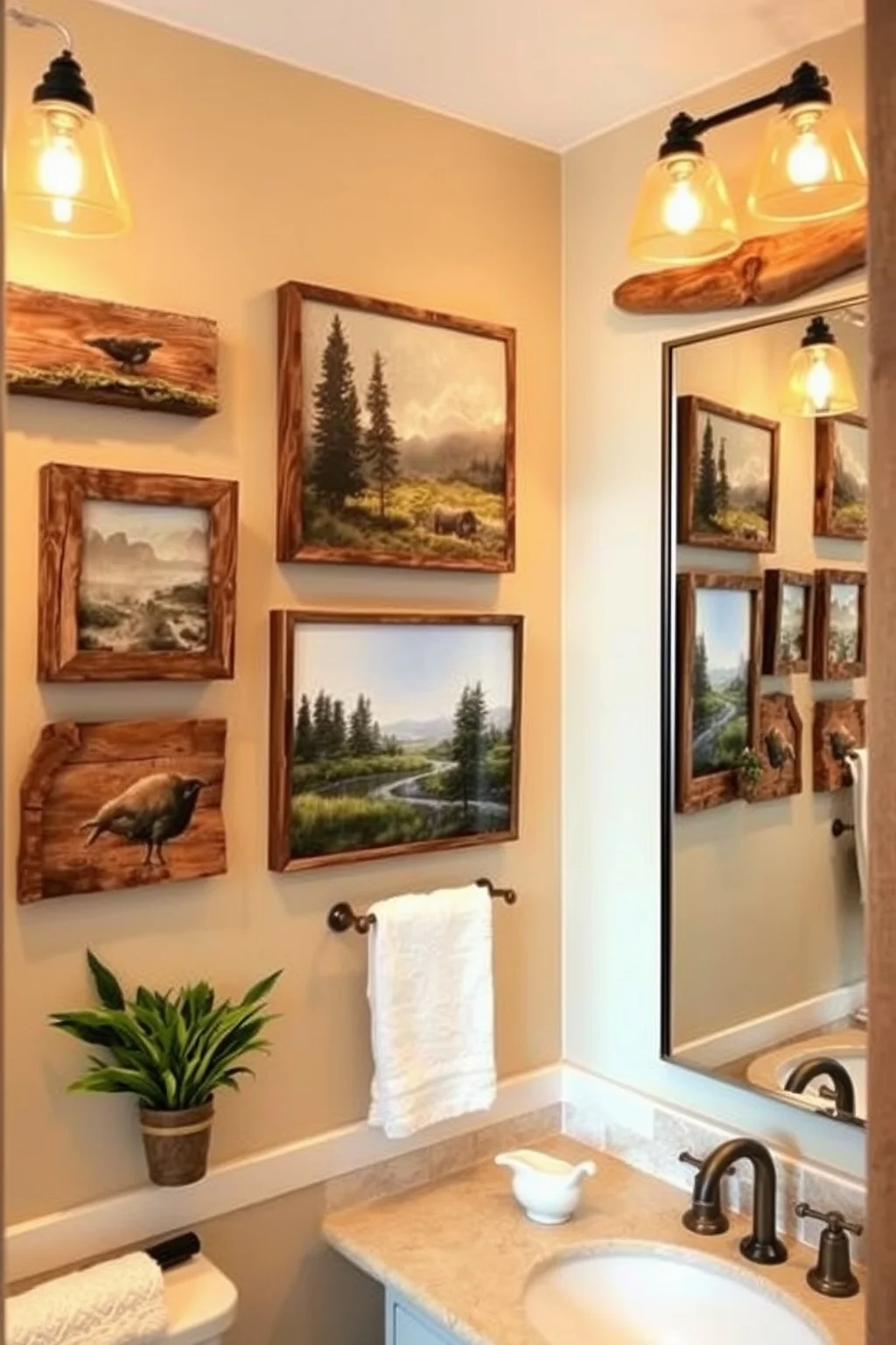 13. Rustic Wall Art