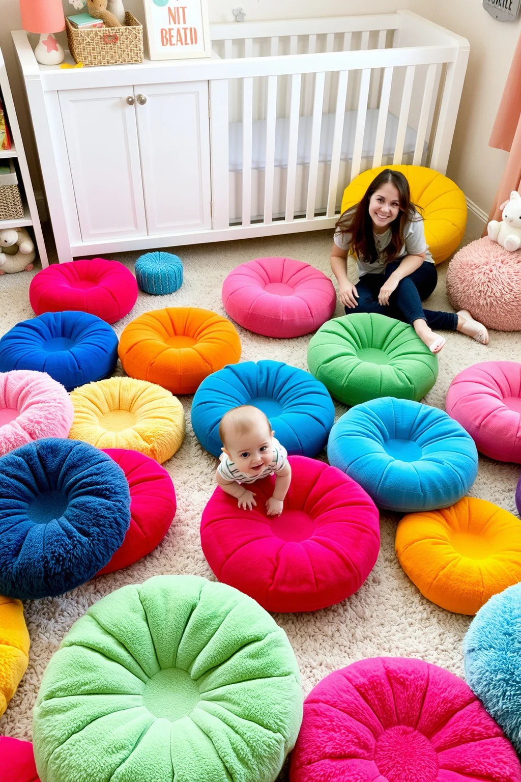 13. Soft Floor Cushions