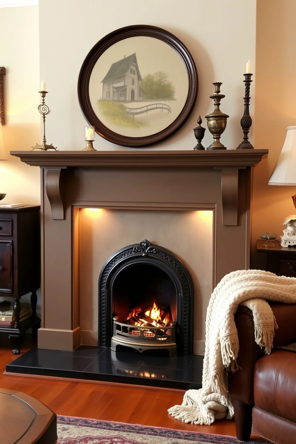 13. Vintage Fireplace Insert