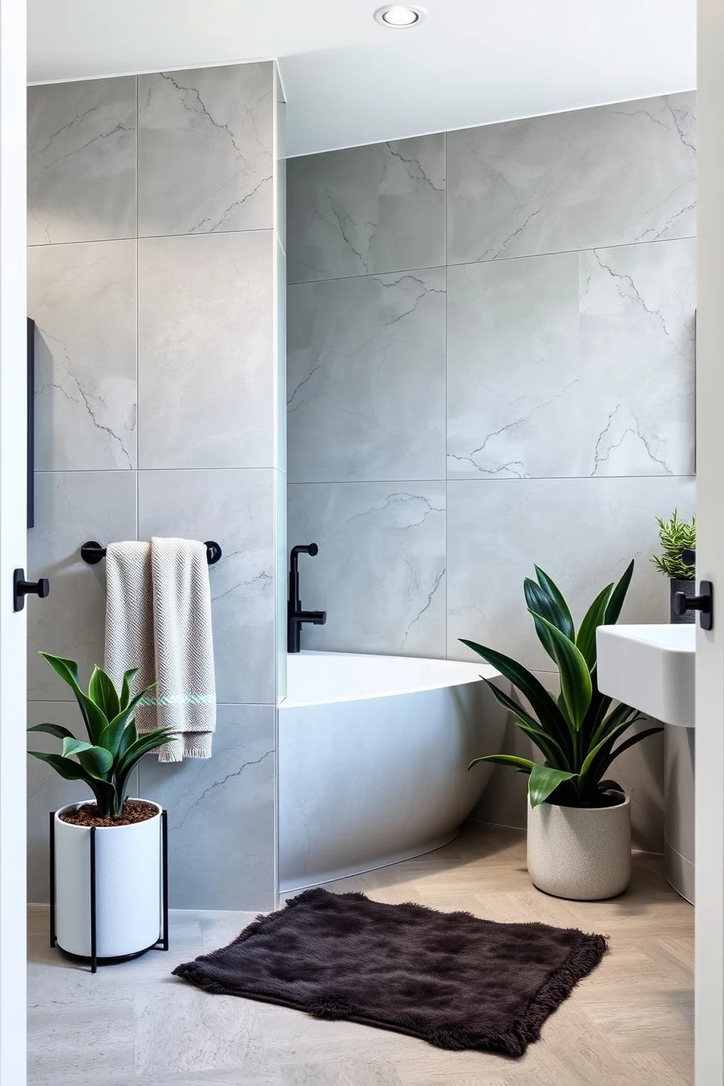 14. Concrete Look Tiles