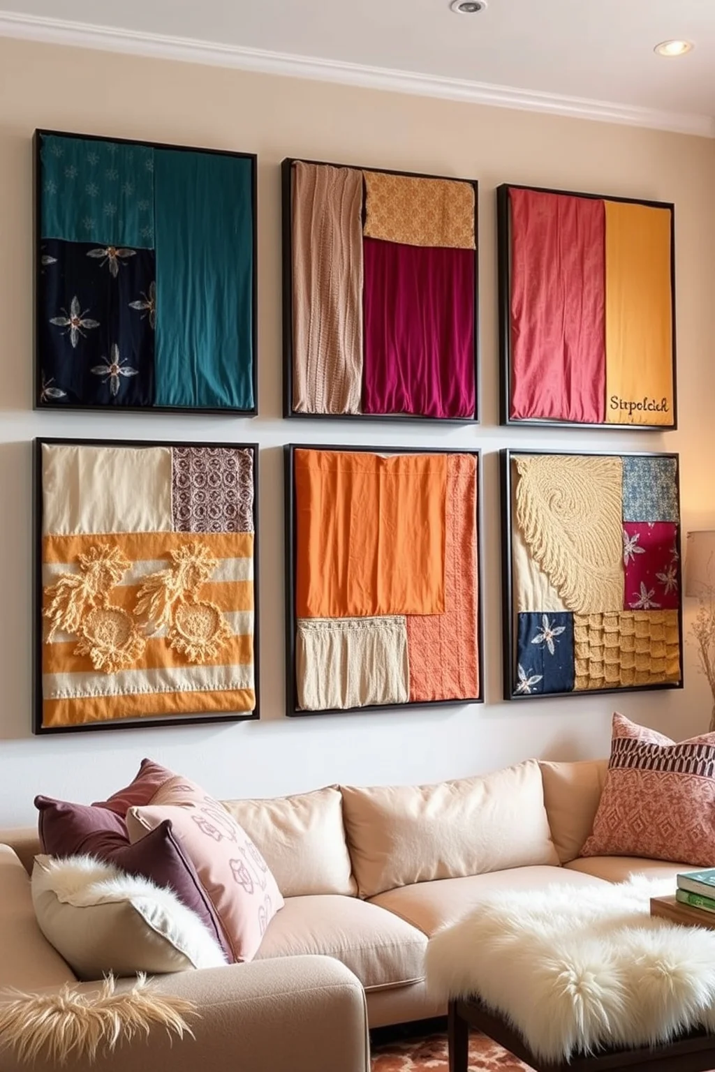 14. Fabric Art Panels