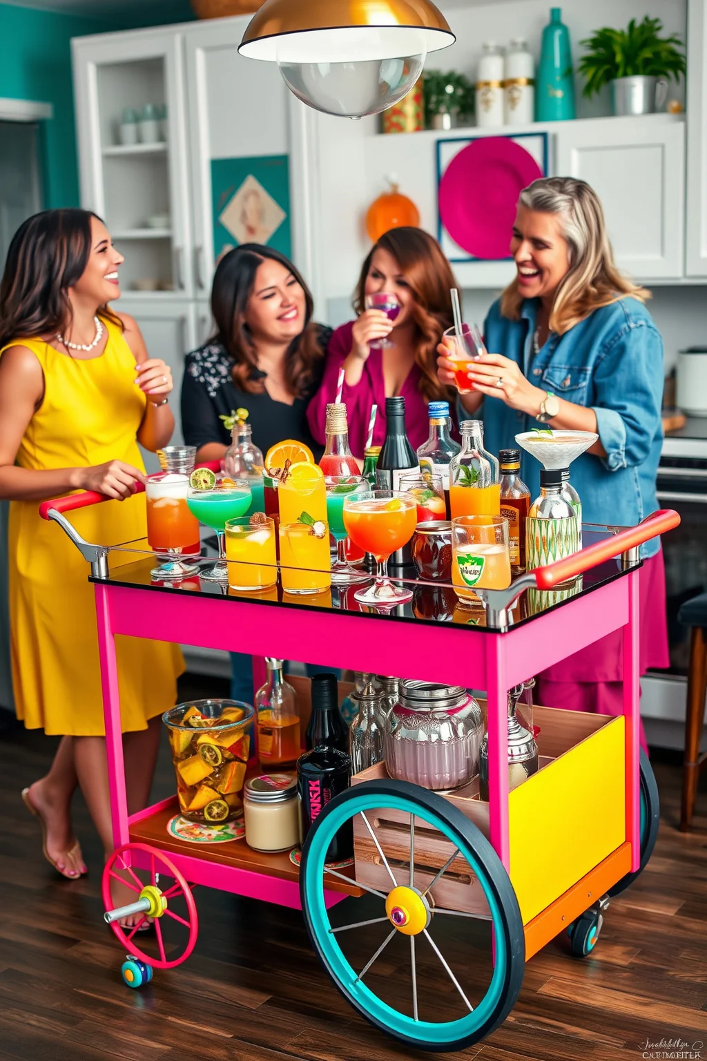 14. Funky Bar Cart