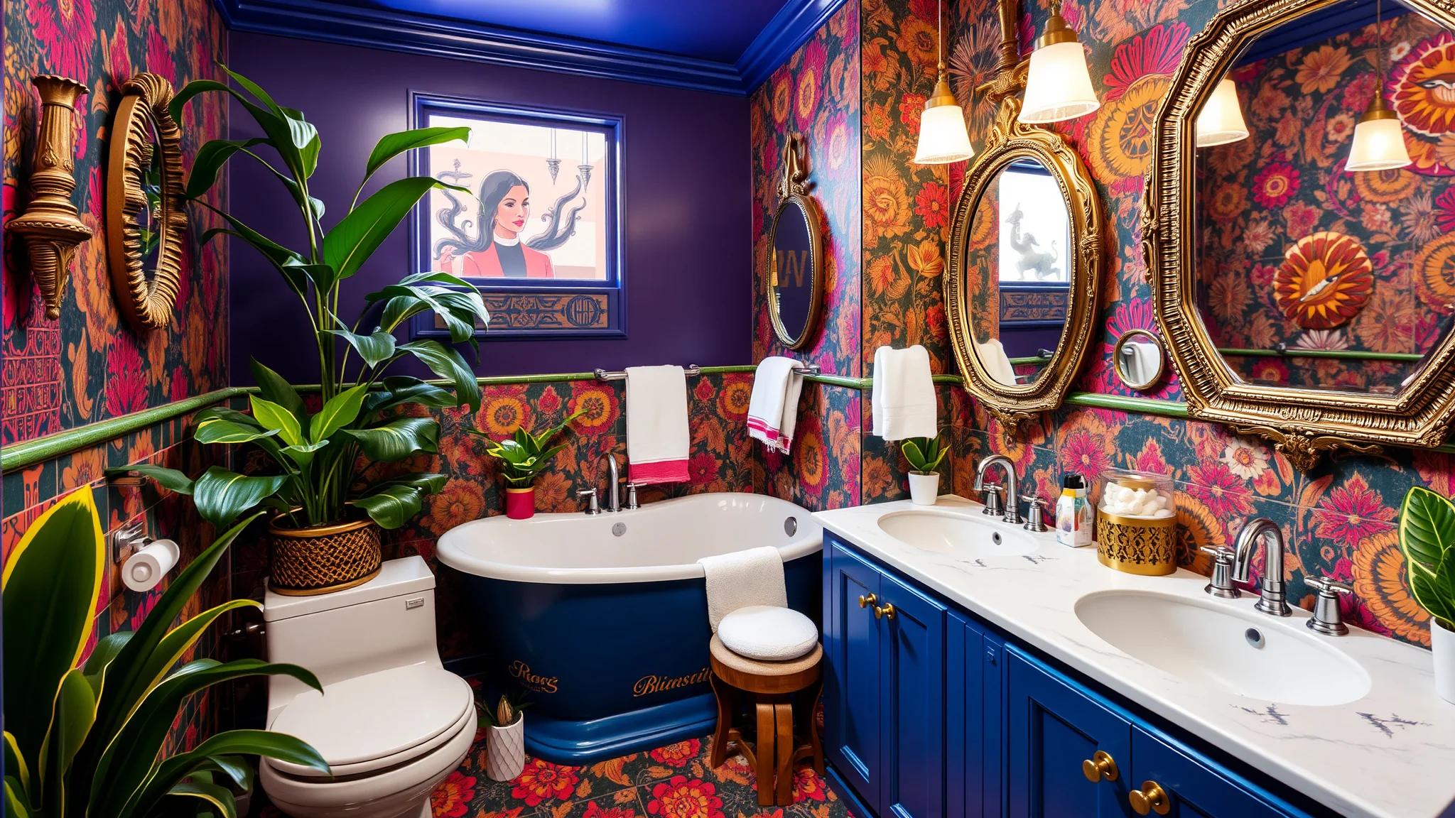 15 Maximalist Bathroom Ideas That Feel Bold Chic