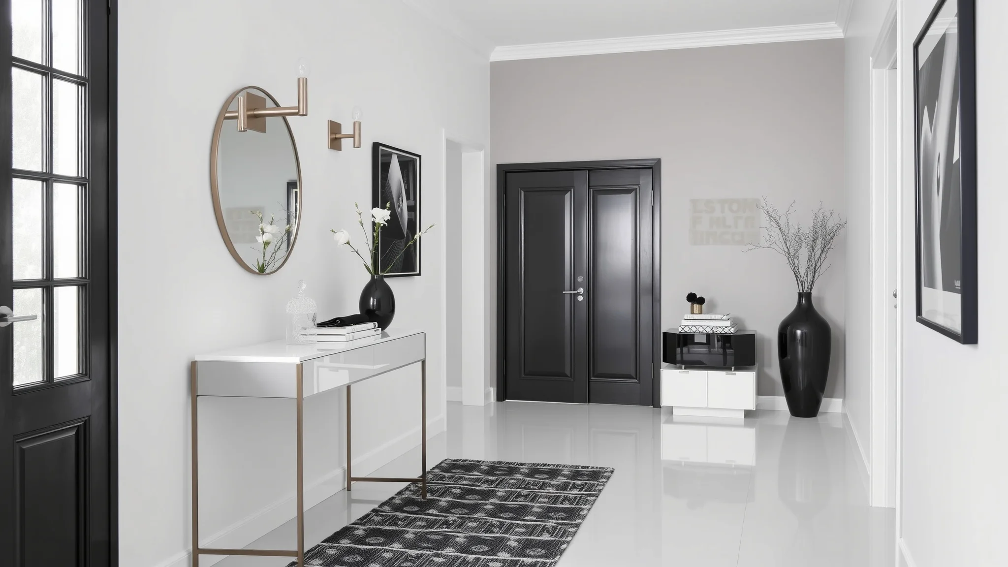 15 Monochrome Entryway Ideas for a Sleek First Impression
