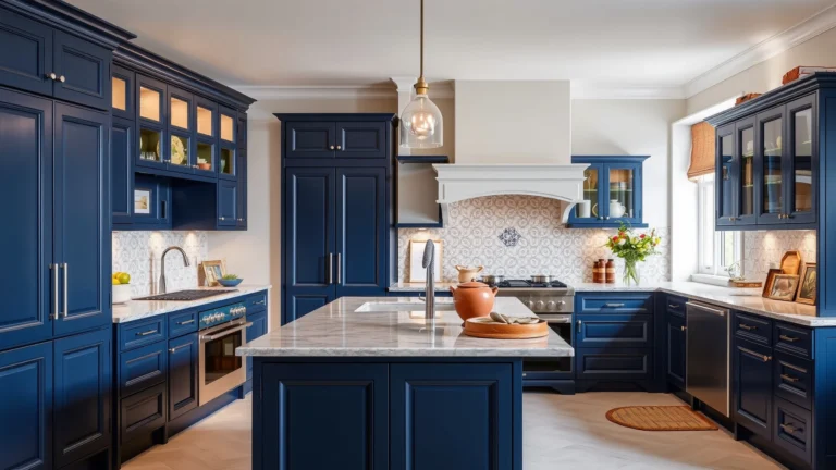 15 Navy Kitchen Cabinet Ideas That Look Timeless