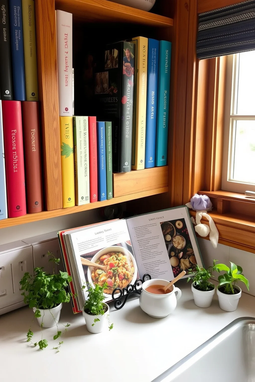 15. Personalized Cookbooks Display