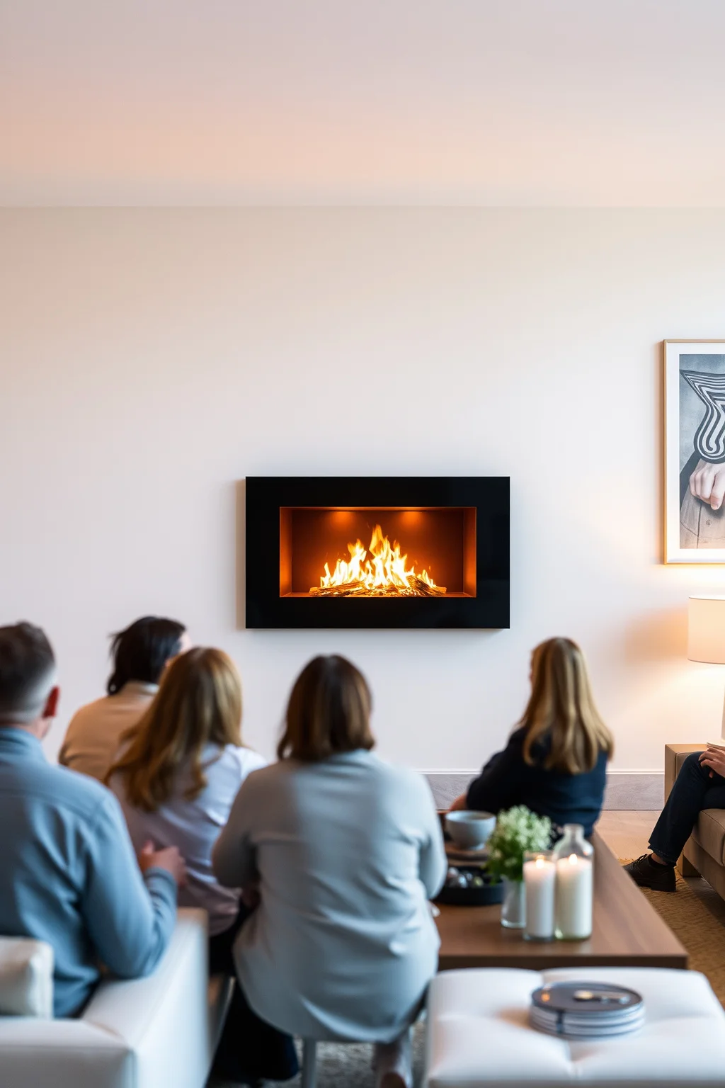 15. Wall-Mounted Fireplace