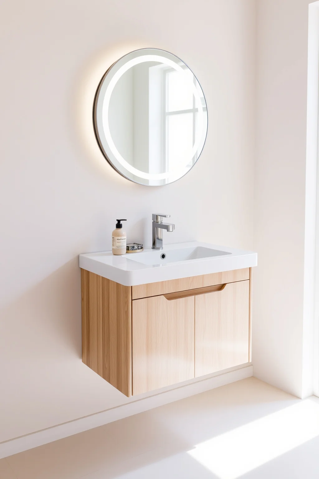 2. Floating Vanity
