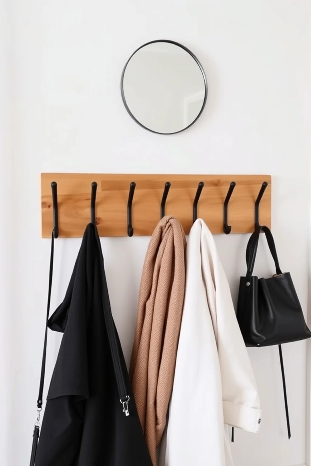 2. Minimalist Coat Hooks