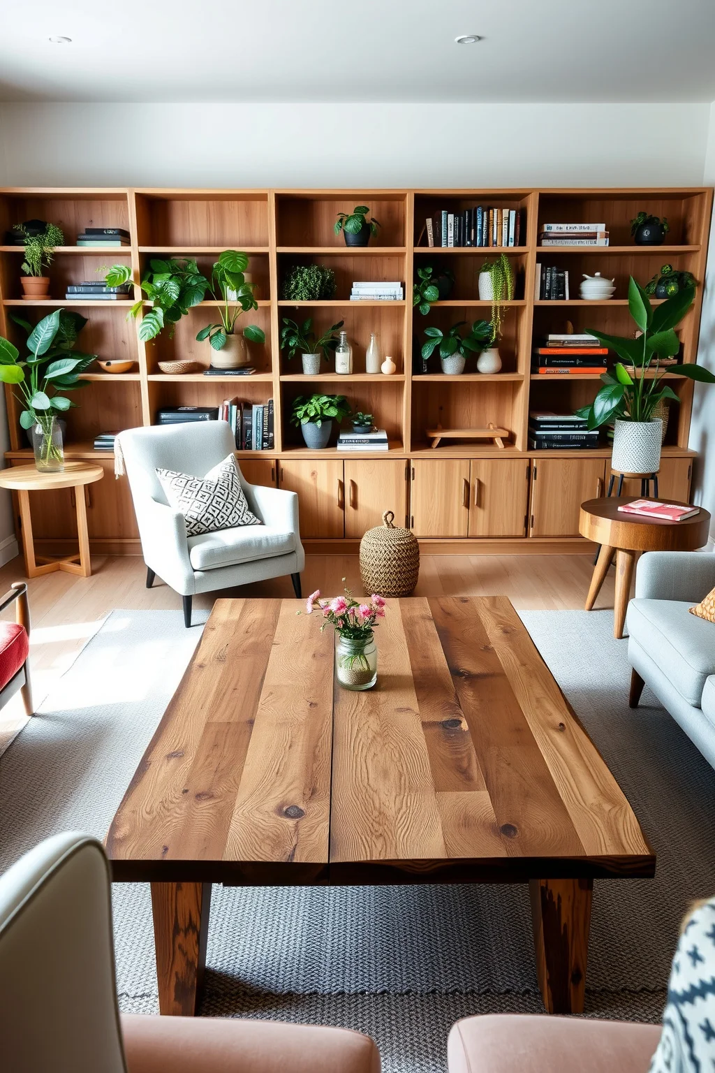 2. Natural Wood Accents