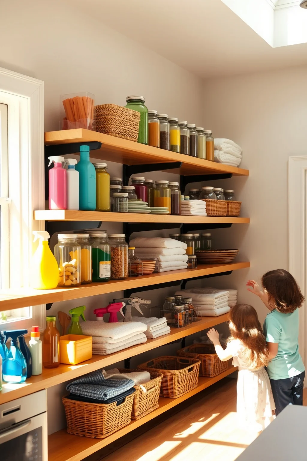 2. Open Shelving