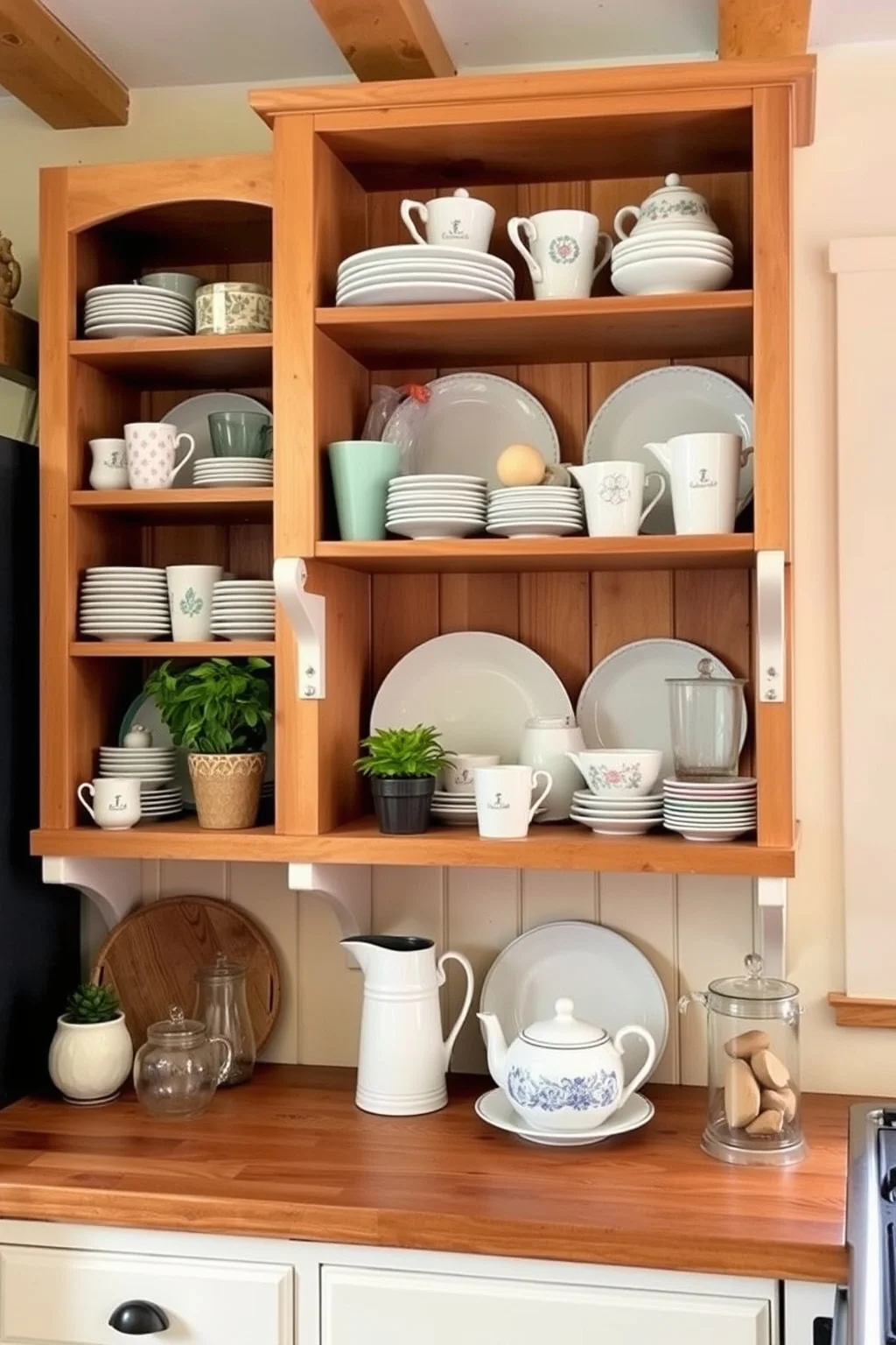 2. Open Shelving