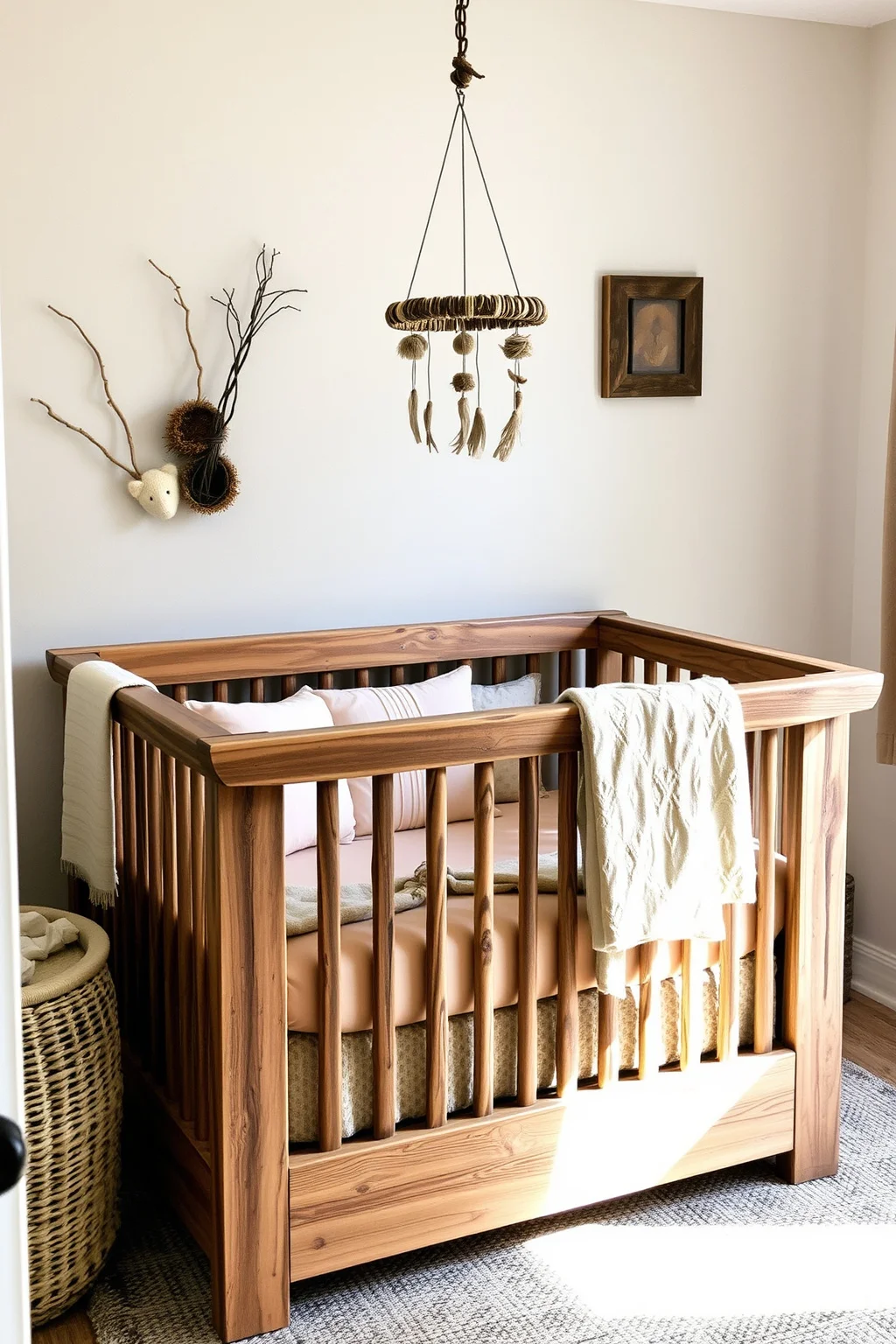 2. Rustic Crib