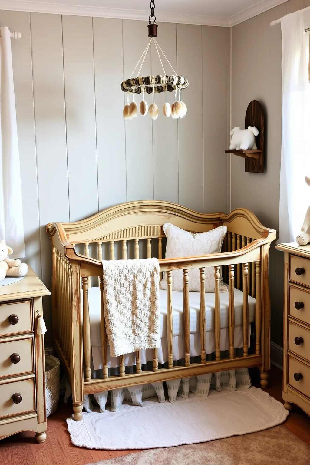2. Vintage Crib