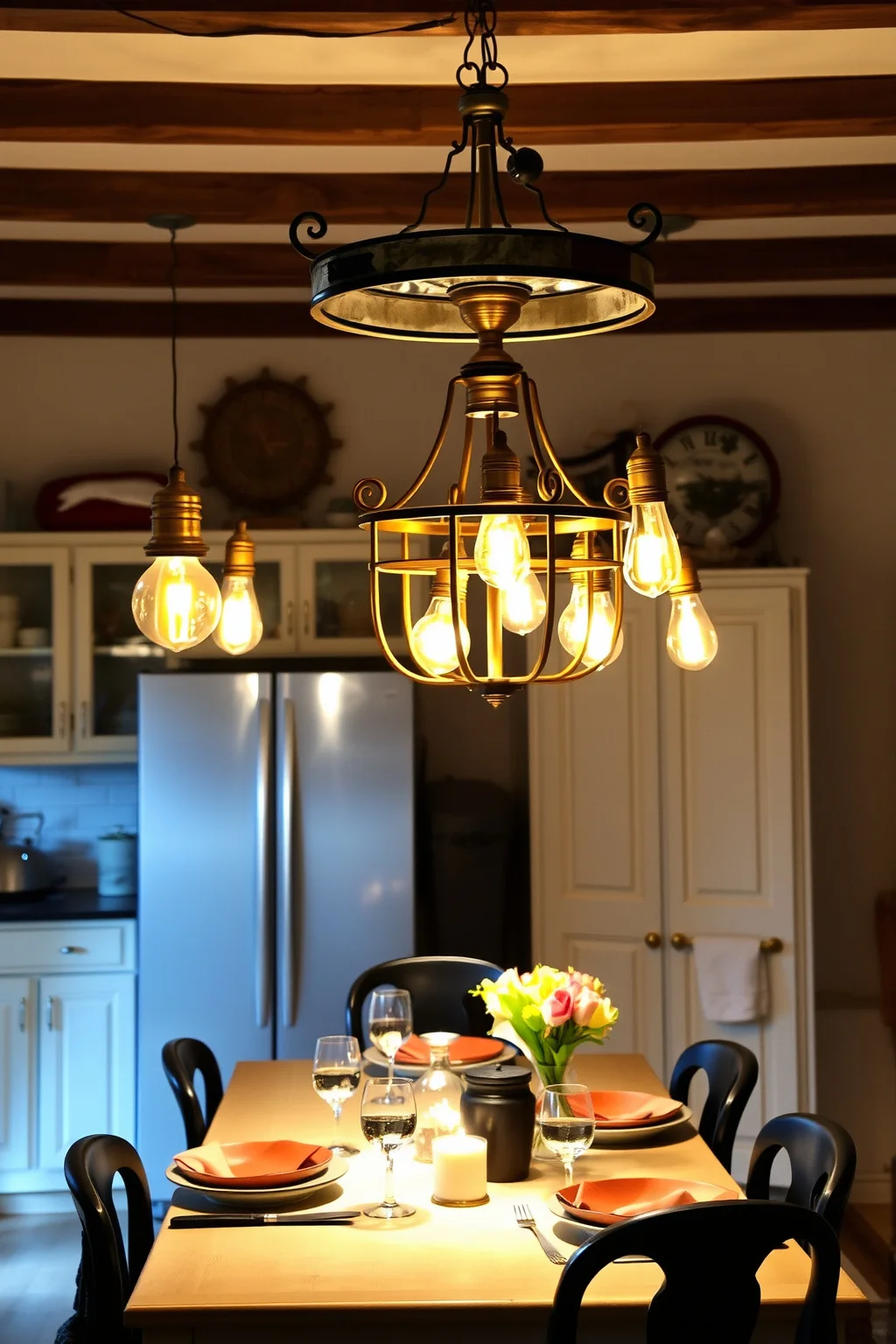 2. Vintage Lighting Fixtures