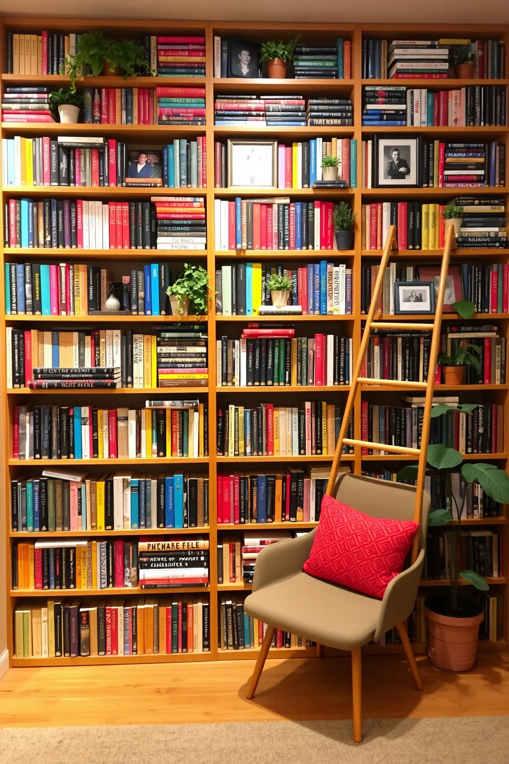 2. Wall-to-Wall Bookshelves