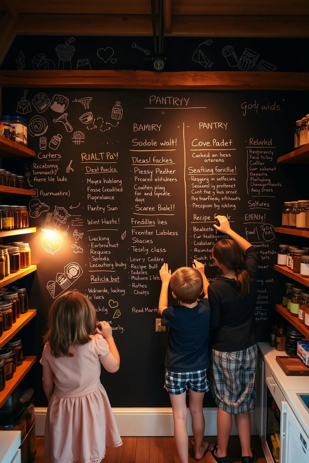3. Chalkboard Wall for Labels