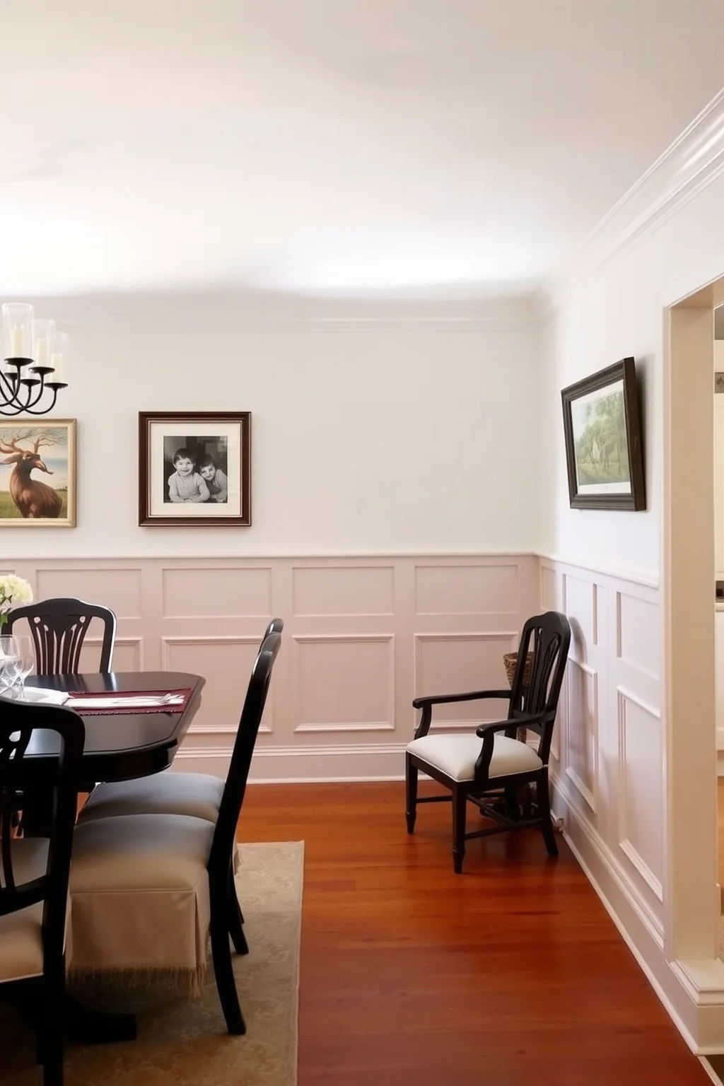 3. Classic Wainscoting