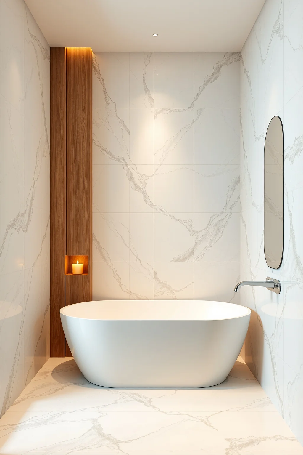 3. Marble Effect Tiles