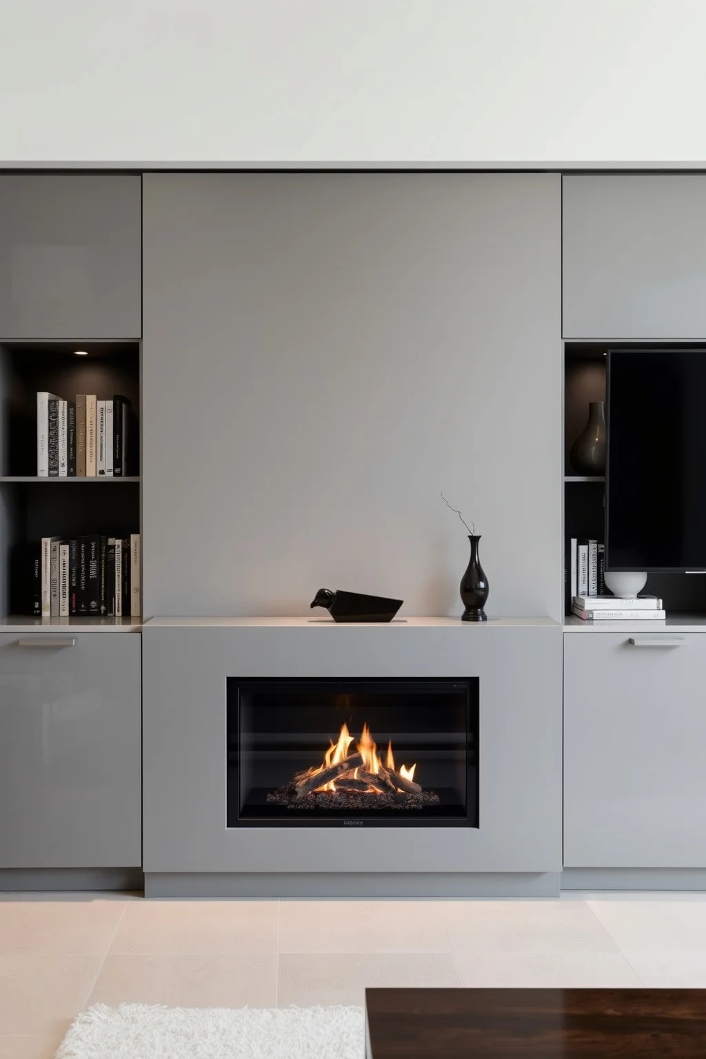 3. Minimalist Built-In Unit