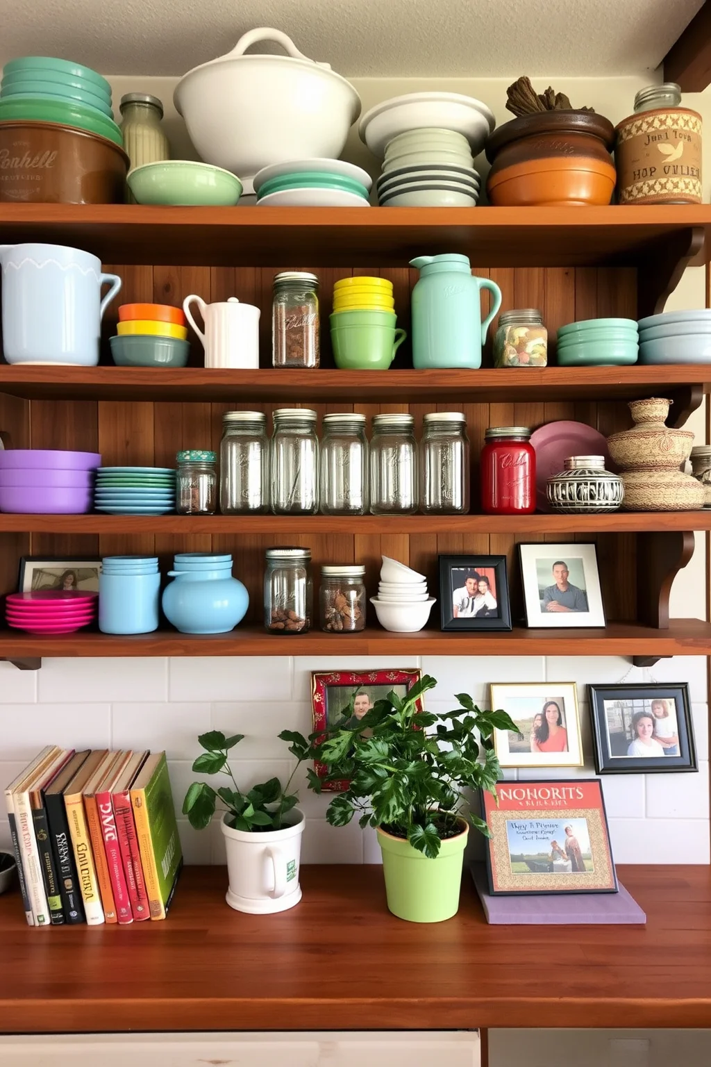 3. Open Shelving
