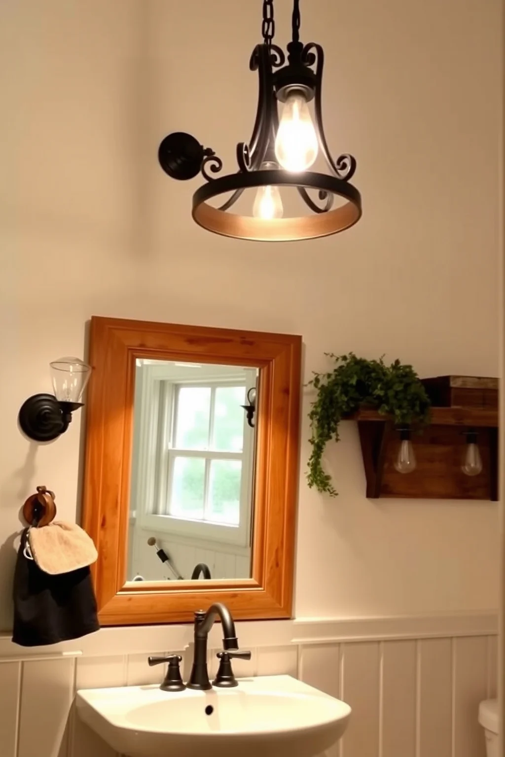 3. Rustic Lighting Fixtures
