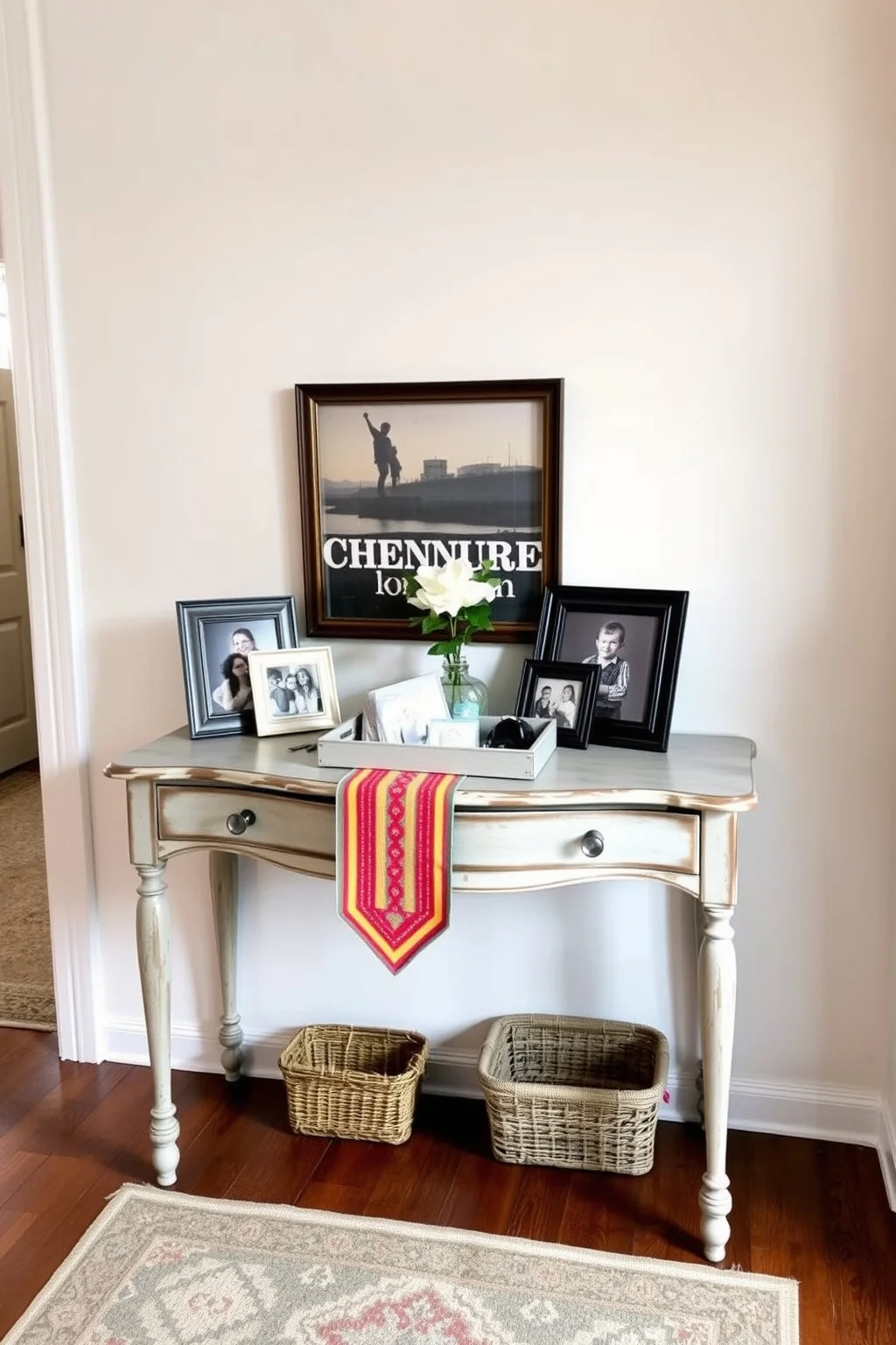 3. Vintage Console Table