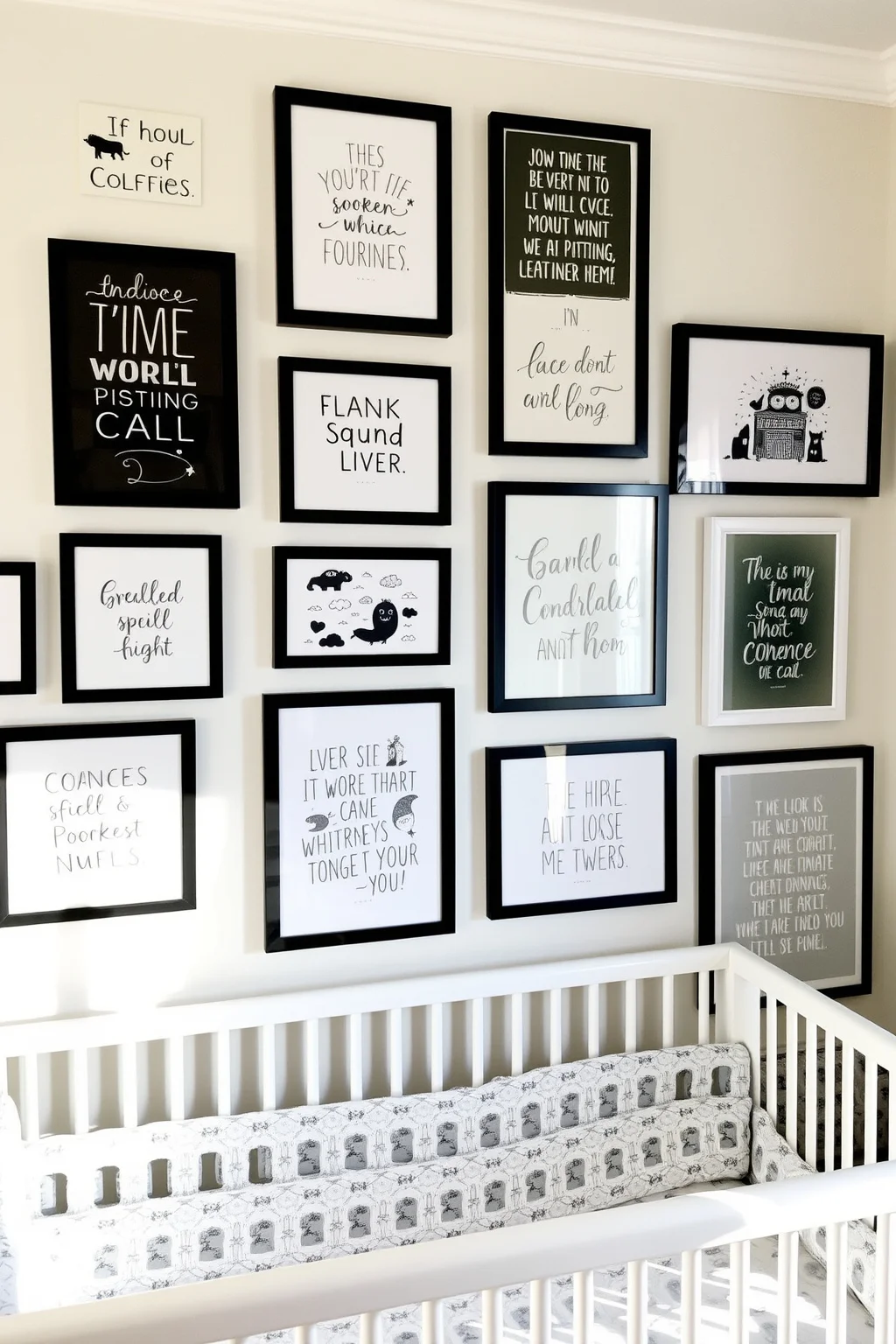 4. Black and White Wall Art