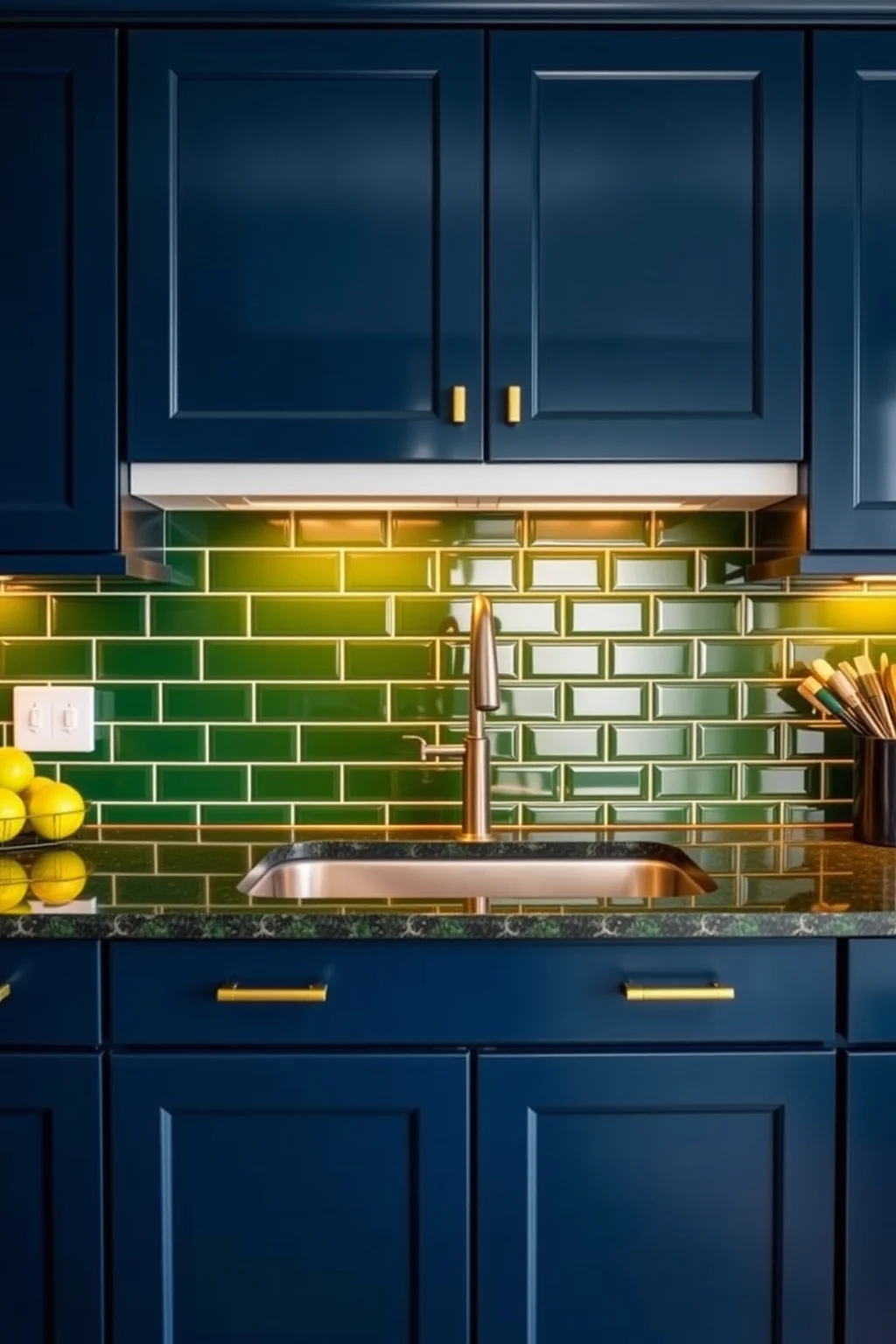 4. Bold Backsplash