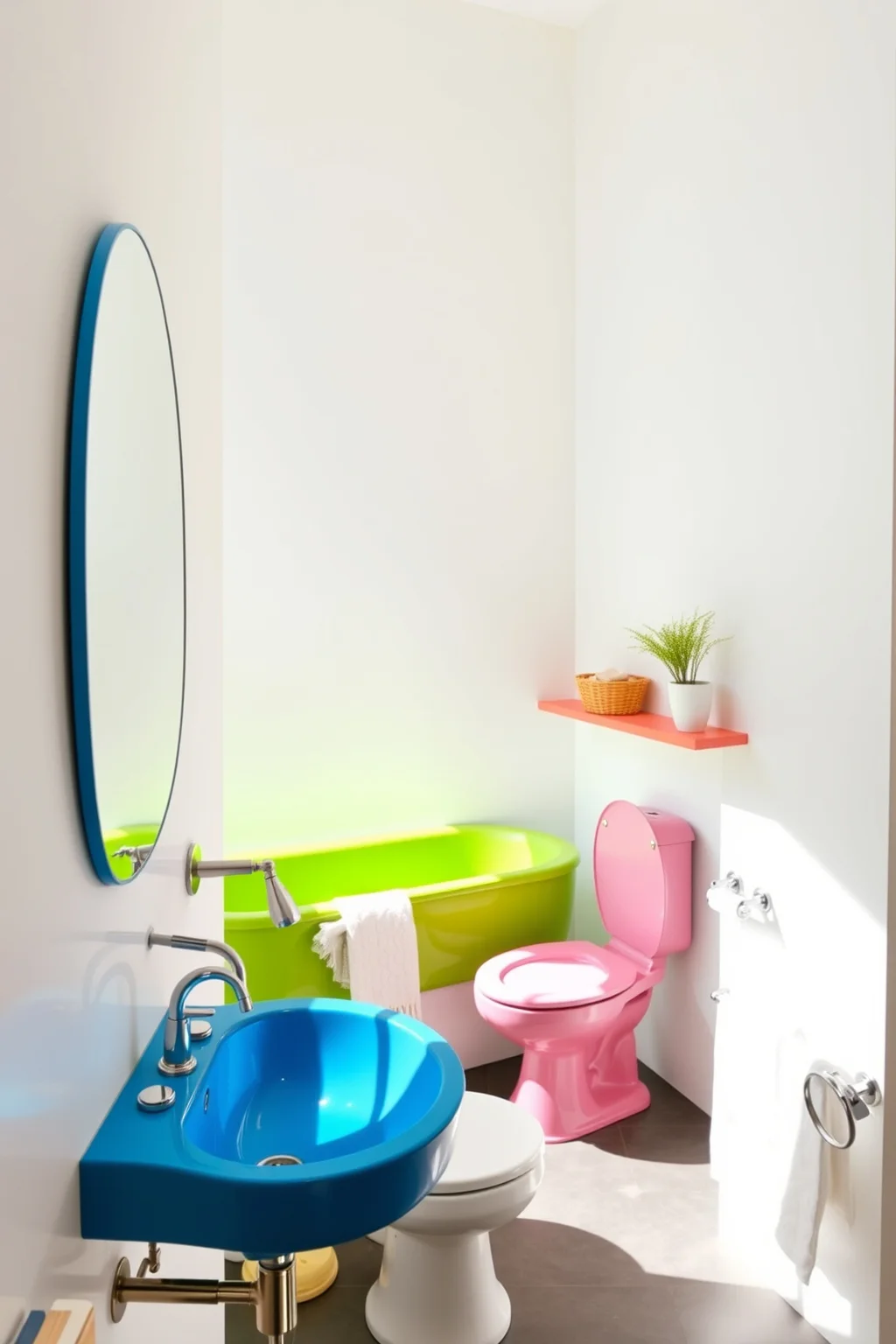 4. Colorful Fixtures