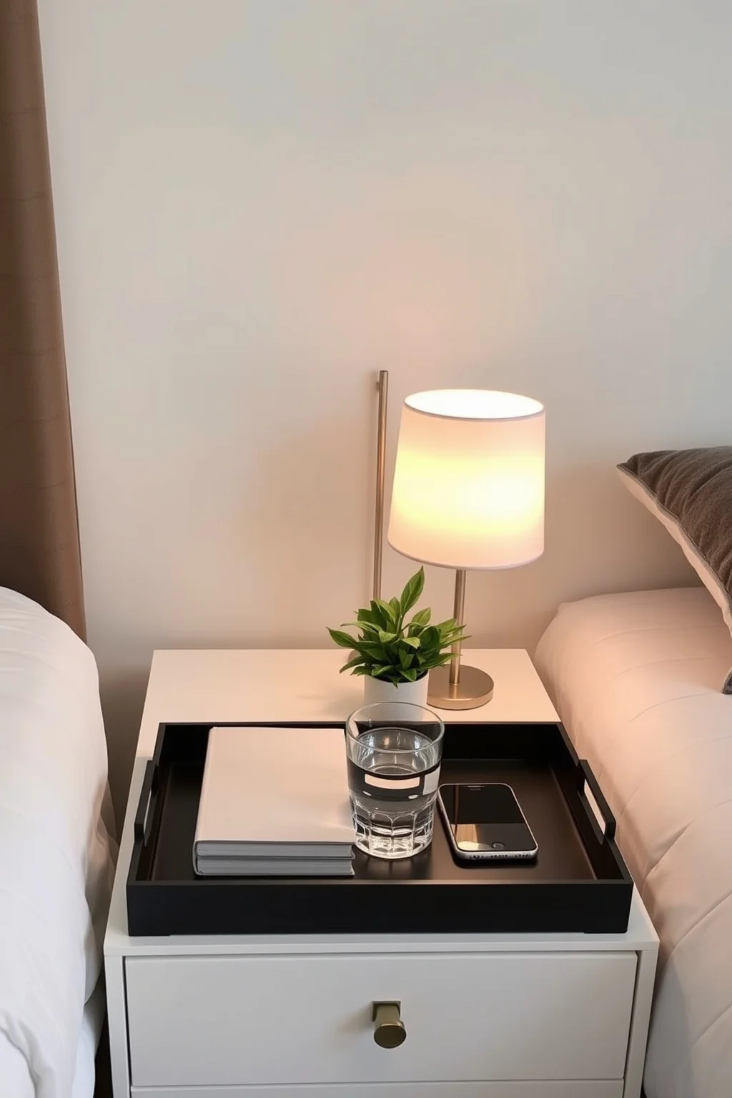 4. Decluttered Nightstands