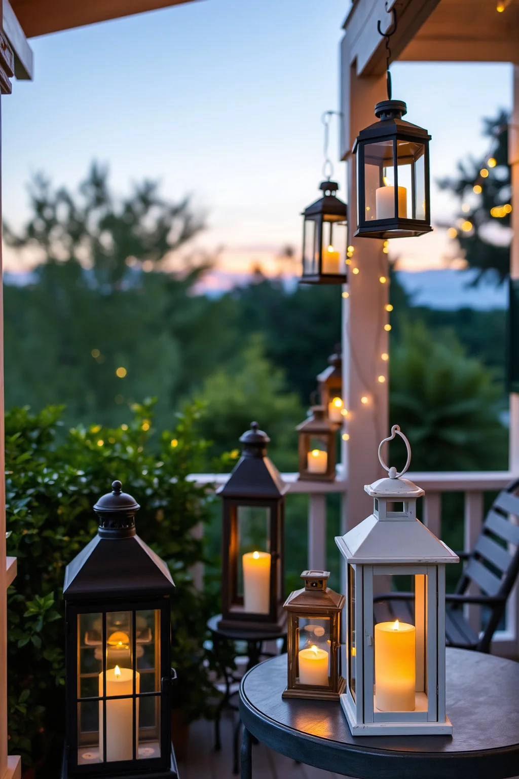 4. Farmhouse Lanterns