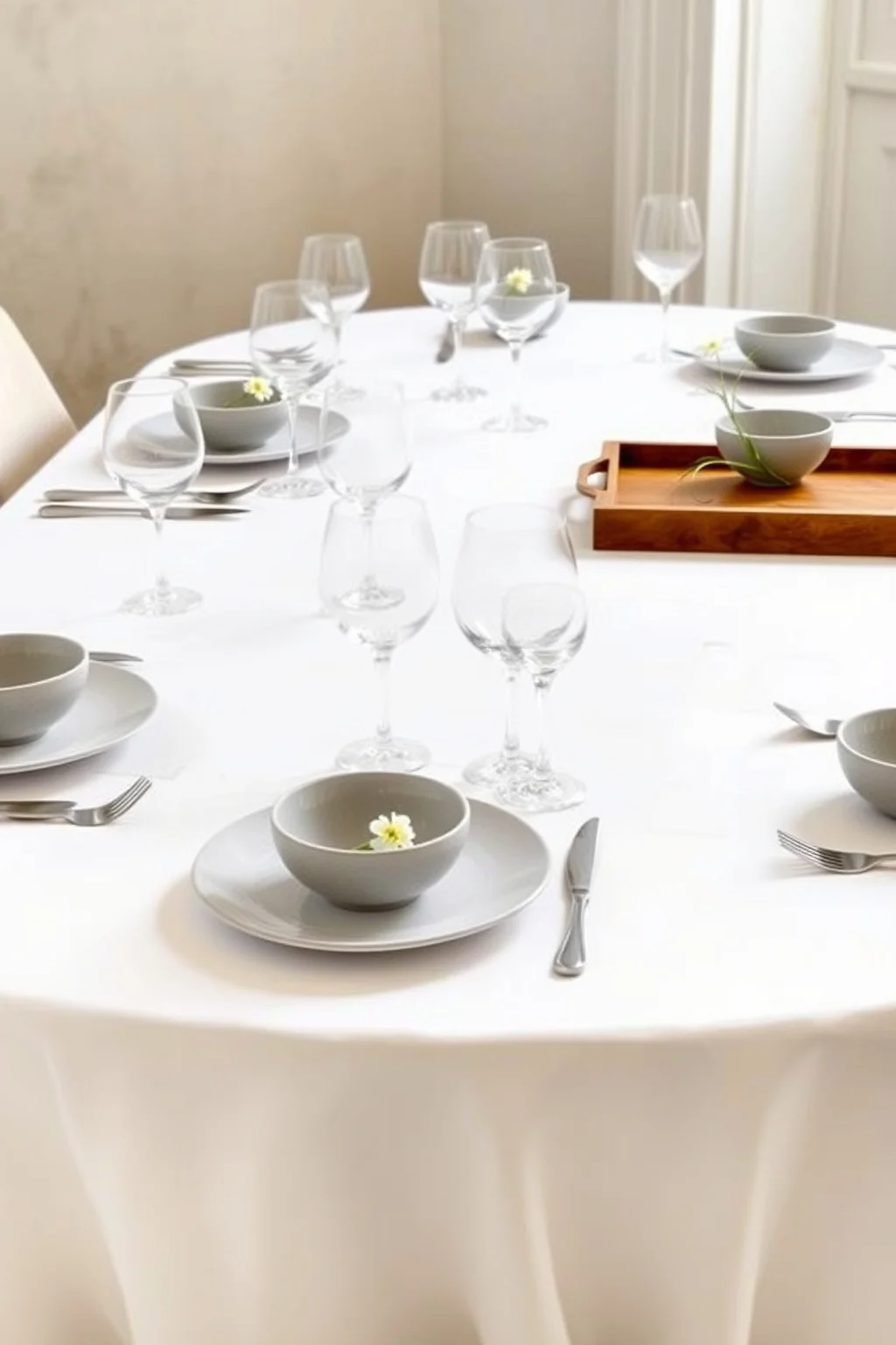 4. Minimalist Table Settings