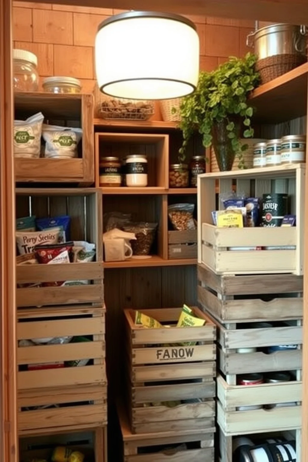 4. Rustic Wood Crates