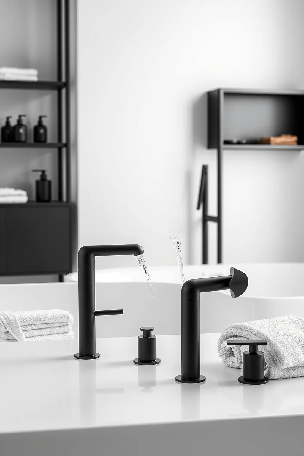 5. Black Fixtures for a Bold Statement